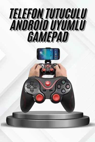 Yeni Nesil X3 Gamepad Android Uyumlu Telefon Tutucu Özellikli Joystick P121928S718 ürün görseli 1