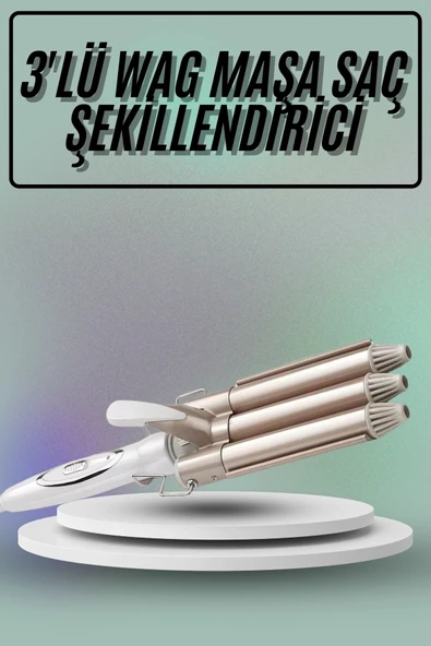 Saç Şekillendirici Wag Maşa Üçlü Yüksek Isı Ayarlı Seramik Kaplama P121939S5857 ürün görseli 1