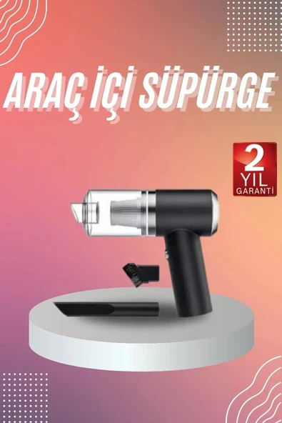 Araç İçi Süpürge Kablosuz Şarjlı Elektrikli Süpürge Elde Taşınabilir P121924S7573 ürün görseli 1