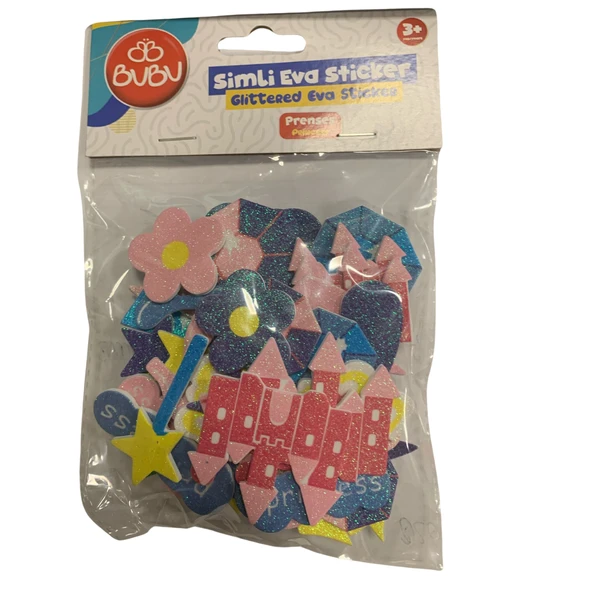 Bu-Bu Simli Eva Sticker Prenses st0156 ürün görseli 1
