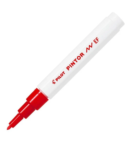 Pilot Pintor Keçeli Markör Dekor Boya Kalemi (Ef) Kırmızı Sw-Pt-Ef-R (6 Lı Paket) ürün görseli 1