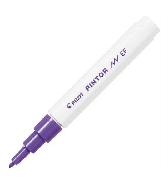 Pilot Pintor Keçeli Markör Dekor Boya Kalemi (Ef) Mor Sw-Pt-Ef-V (6 Lı Paket) ürün görseli 1