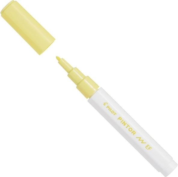 Pilot Pintor Keçeli Markör Dekor Boya Kalemi (Ef) Pastel Sarı Sw-Pt-Ef-Py (6 Lı Paket) ürün görseli 1