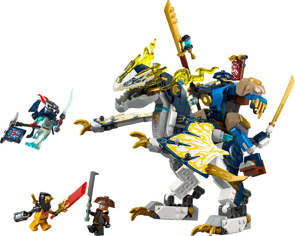 Lego Oyuncak NINJAGO Rogue’un Robot Ejderha Binicisi 8 Yaş ve Üzeri Çocuklar için 4 Minifigür İçeren Yaratıcı Oyuncak Yapım Seti 584 Parça 71843 ürün görseli 1
