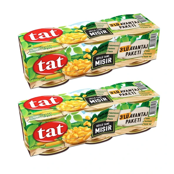 Tat Mısır 3x210 gr x 2 Adet ürün görseli 1