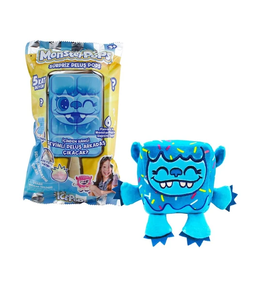 Neco Oyuncak İcepops Monsterpops Sürpriz Peluş Oyuncak Pops 2411004 (Karışık Model 1 Adet) ürün görseli 1