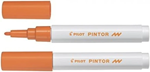 Pilot Pintor Keçeli Markör Dekor Boya Kalemi (F) - Turuncu Sw-Pt-F-O (6 Lı Paket) ürün görseli 1