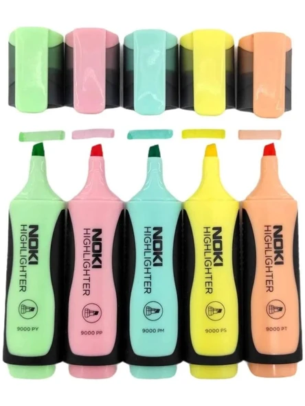 Noki Fosforlu Kalem Pastel 5 Li Pvc 9000P ürün görseli 1