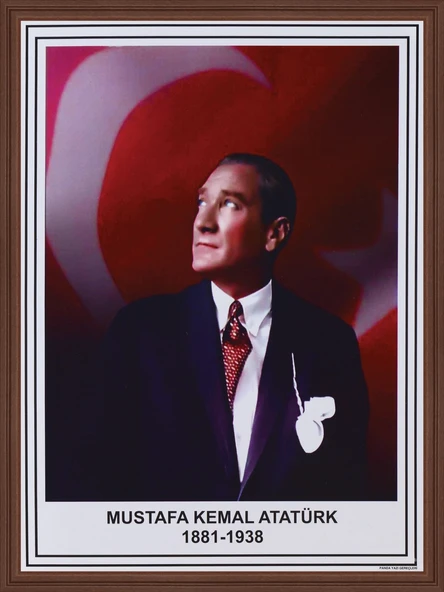 Panda Atatürk Posteri Mdf Çerçeveli 50X70Cm ürün görseli 1