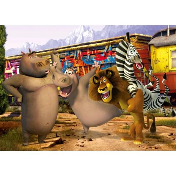 Ks Games Madagascar Puzzle 50 Parça Mg709 - Resim 3