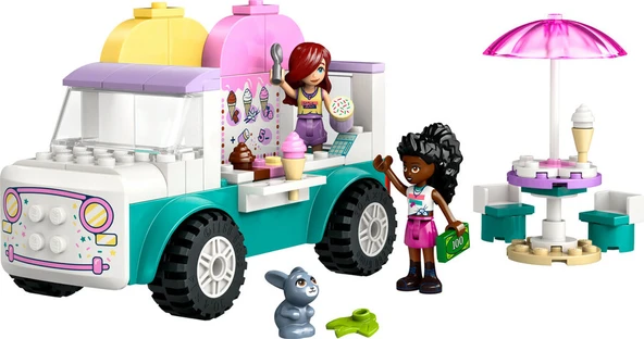 Lego Oyuncak Friends Heartlake City Dondurma Kamyonu 4 Yaş ve Üzeri Çocuklar için Mini Bebek İçeren Yaratıcı Oyuncak Yapım Seti 92 Parça 42644 ürün görseli 1