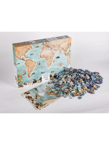 Gürbüz Puzzle 1000 Parça Antik Harita 12103 ürün görseli 1