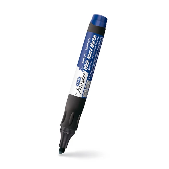 Mas Whiteboard Kartuşlu Marker Tip Yazı Tahtası Kalemi Mavi 6412 (12 Li Paket) ürün görseli 1