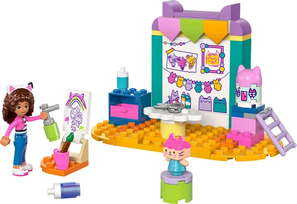 Lego Oyuncak 4+ Gabby’s Dollhouse Karton Yavru Kedi ile El Sanatları 4 Yaş ve Üzeri Çocuklar için Gabby Minifigürü İçeren Yaratıcı Oyuncak Yapım Seti 60 Parça 10795 ürün görseli 1