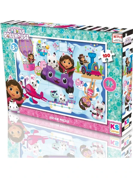 Gabbys Dollhouse Puzzle 100 Parça Gb714 ürün görseli 1