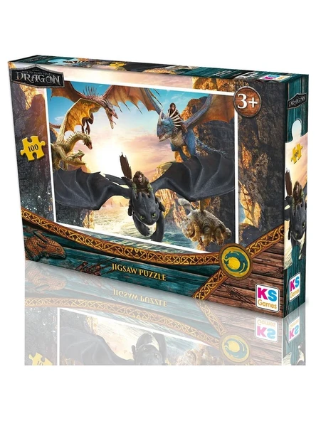 Ks Games How To Train Your Dragon Puzzle 100 Parça Hd714 ürün görseli 1