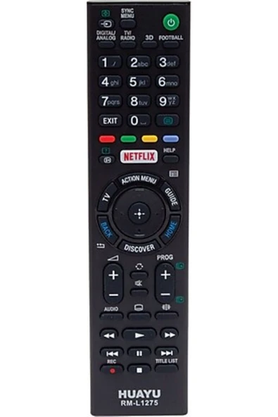 Swat SONY 3D RM-L 1275 NETFLİX TUŞLU LCD KUMANDASI ürün görseli 1