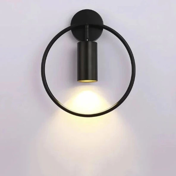 Geometrik Led Siyah Aplik İç Mekan Aplik Led Aplik ürün görseli 1