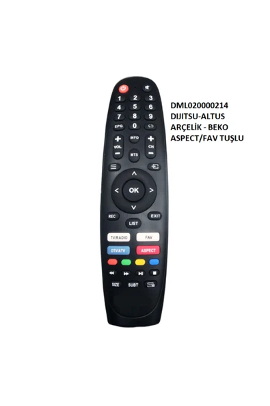 Altus ANDROID ASPECT TUŞLU LCD TV KUMANDASI ürün görseli 1
