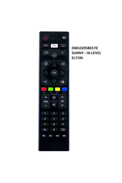 Sunny LIVE TUŞLU LCD TV KUMANDASI ürün görseli 1