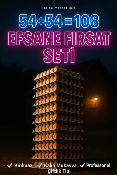 Kalite Meraklıları Efsane Fırsat seti Extra Kalite 30'lu Yumurta viyolü 108 Adet kutusu ürün görseli 1