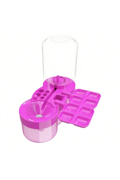 Çocuklar İçin 6-in-1 Sulu Boya Fırça Temizleme Ünitesi (Pembe) ürün görseli 1