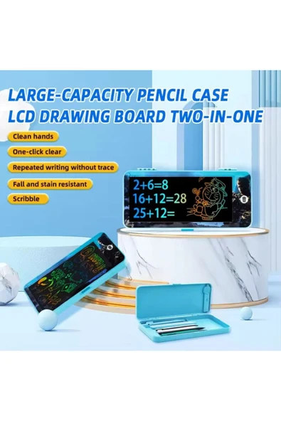 LCD Çizim Tableti Kalem Kutusu – Elektronik Yazı ve Çizim Tahtası (Çocuklar için, 7 inç - 18 cm) ürün görseli 1