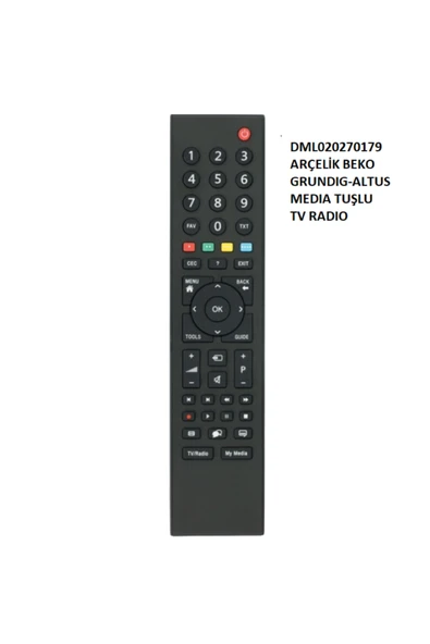 Altus TV/RADIO TUŞLU LCD TV KUMANDASI ürün görseli 1