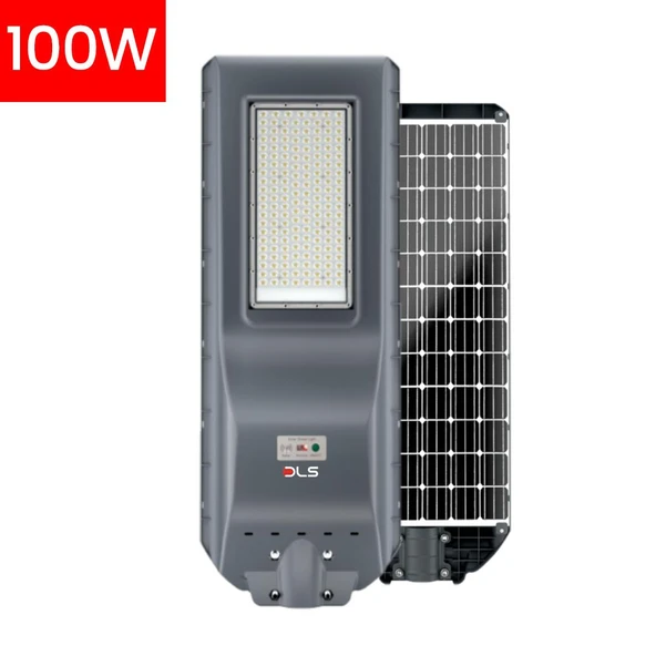 DLS 100W Profesyonel Solar Sokak Armatürü  Tüm Gece Aydınlatma  Güneş Enerjili SLR-102-100-01 ürün görseli 1