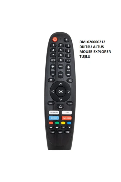 Dijitsu ANDROID MOUSE + EXPLORER TUŞLU LCD TV KUMANDASI ürün görseli 1