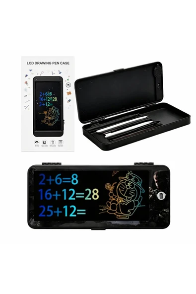 LCD Çizim Tableti Kalem Kutusu Elektronik Yazı ve Çizim Tahtası (Çocuklar için, 7 inç - 18 cm) ürün görseli 1