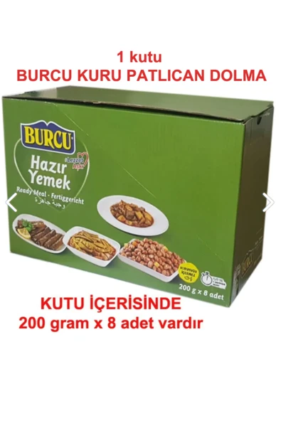 Burcu Kuru Patlıcan Dolma 200 gramlık 1 KOLİ (8 Adet) ürün görseli 1