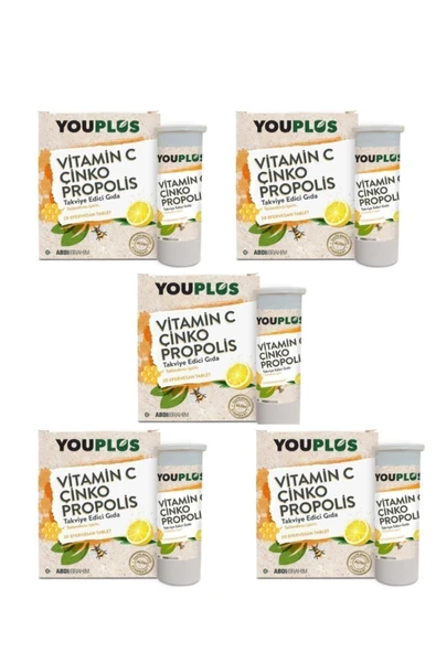 Youplus You-plus Vitamin&çinko&propolis 20 Efervesan Tb.5 Adet ürün görseli 1