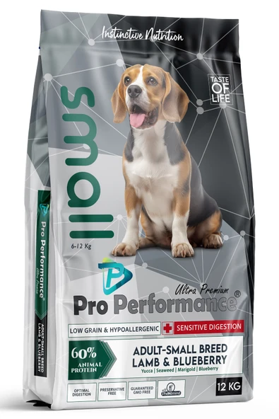 Pro Performance Ultra Premium Kuzulu ve Yaban Mersinli Küçük Irk Yetişkin Köpek Maması 12 Kg ürün görseli 1