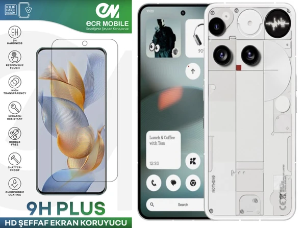 Nothing Phone 3 ile Uyumlu HD Şeffaf 9H Nano Ekran Koruyucu ürün görseli 1