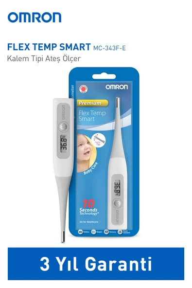 Omron Esnek Uçlu Hızlı Ölçüm Kalem Tipi Dijital Çubuk Ateş Ölçer ürün görseli 1