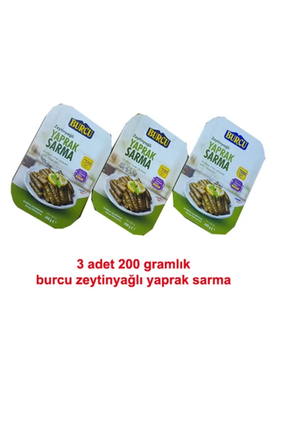 Burcu Zeytinyağlı Yaprak Sarma 200 gr x 3 paket ürün görseli 1