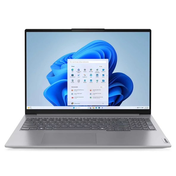 Lenovo ThinkBook 16 21MW002CTR002 Ryzen7 7735HS 16GB 1TBSSD+1TBSSD 16" WUXGA FreeDOS Dizüstü Bilgisayar ürün görseli 1
