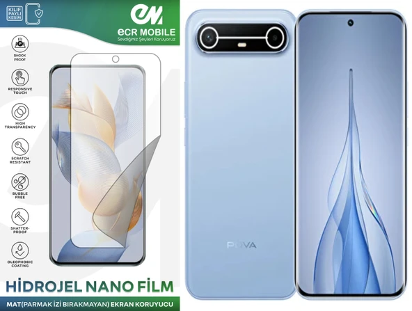Tecno Pova Slim 5G ile Uyumlu Mat Hidrojel Nano Film Ekran Koruyucu(Tempered Cam Değildir!) ürün görseli 1