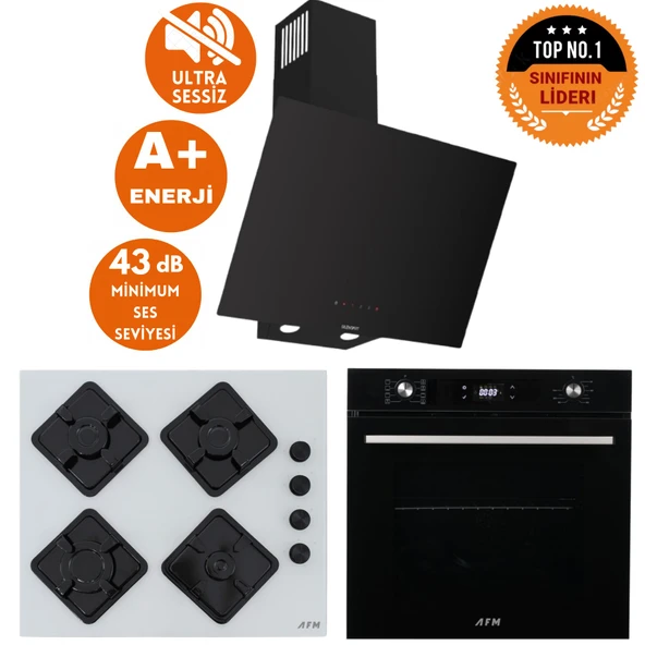 Ferre ve AFM Tech MARKALI OAO Sessiz Turbo Dijital 8 prog Ankastre Set (D077-SA +FM7700 +FM-BD2201) ürün görseli 1
