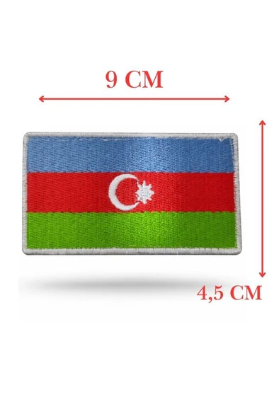Single Sword BAYRAK Nakış Patch - Peç 10 Cm X 4,5 Cm - Resim 3