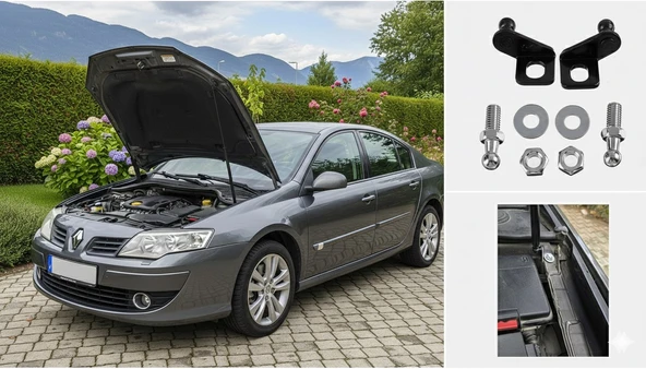 Renault Laguna 3 Kaput Amortisör Sistemi: Kaput Çubuğuna Son, %100 Yerli Üretim! ürün görseli 1