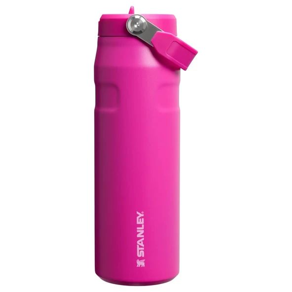 Stanley The IceFlow Bottle Flip Straw Pipetli Termos 2.0 0.7 L - (24 OZ) Violet Blossom ürün görseli 1