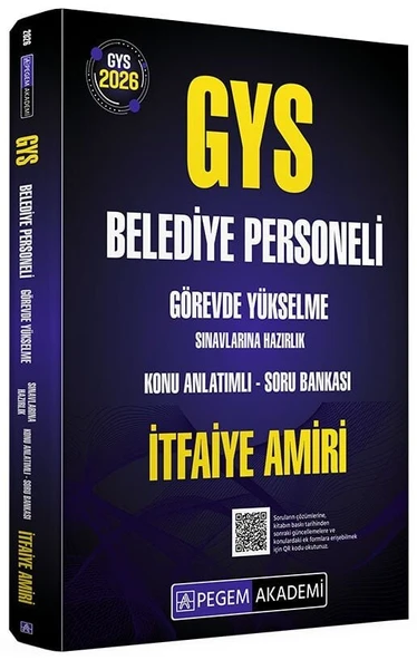 Pegem 2026 GYS Belediye Personeli İtfaiye Amiri Konu Anlatımlı Soru Bankası Görevde Yükselme Pegem Akademi Yayınları ürün görseli 1