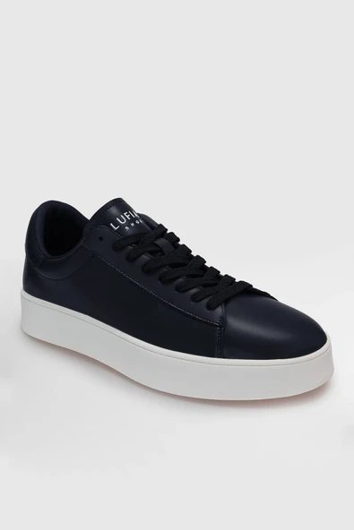 Lufian Anton Erkek Lacivert Deri Sneaker 112230224 ürün görseli 1