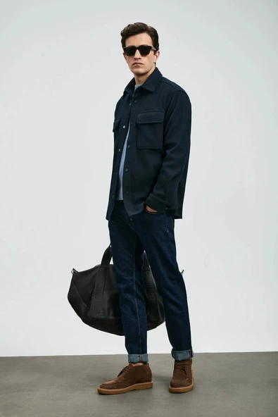 Lufian Sky Smart Jean Erkek Slim Fit Mavi Pantolon 112200226 ürün görseli 1