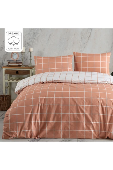 %100 Pamuklu Çift Kişilik Nevresim Takımı 200x220 - 4 Yastık Kılıflı - Lastikli Çarşaflı ürün görseli 1