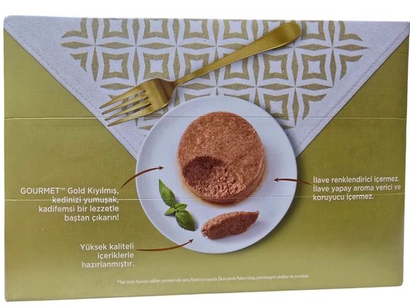 GOURME GOLD KIYILMIŞ 9+3 (TAVUK+TONBALIKLI+SIĞIRETLİ+SOMONLU) 12 ADET ürün görseli 1