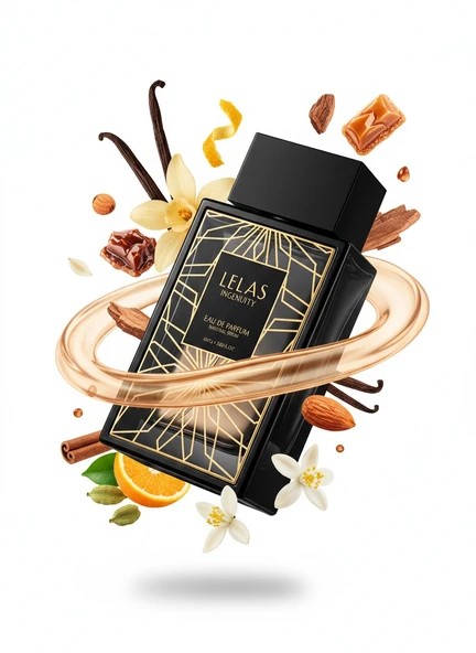 LELAS 824 Ingenuity Erkek Parfüm EDP 85 ML – Oryantal Vanilya Kalıcı Niş Koku ürün görseli 1