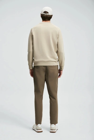 Lufian Erkek Cooper Bej Sweatshirt 112030177 - Resim 3